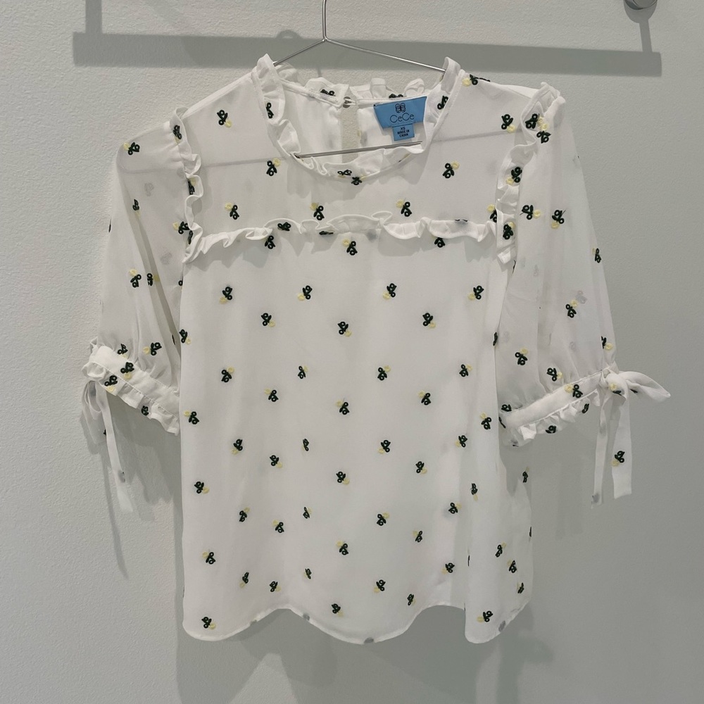 Cece floral blouse